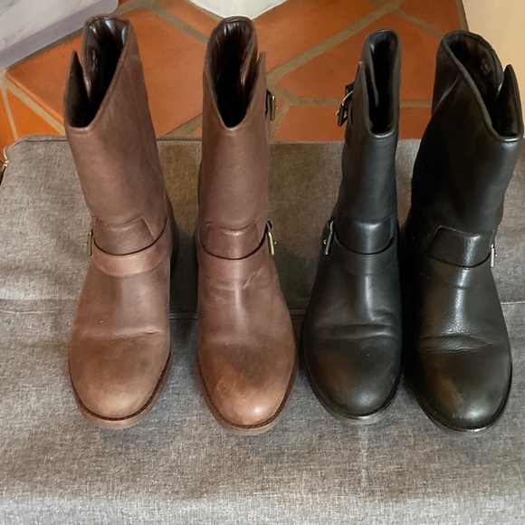 Stylish Brown and Black Women's Cole Haan Waterproof Boots - Picture 1 of 6